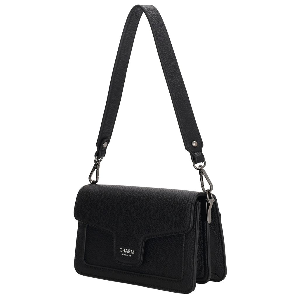 Charm London Monaco Handtas S Overslag Zwart