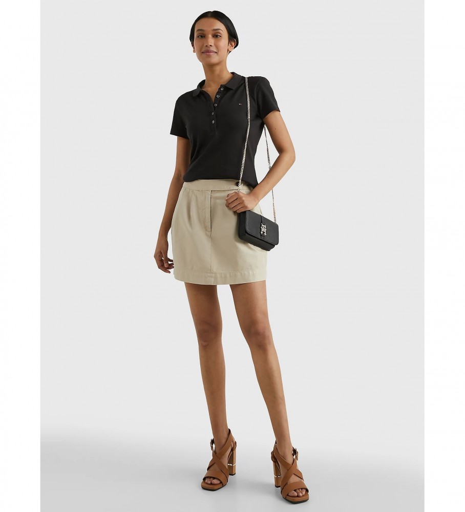 Polo Tommy Hilfiger Heritage Slim preta