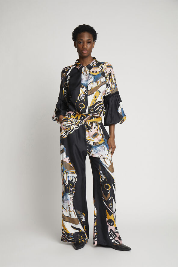 MUNTHE JELIMA Silk Shirt Black