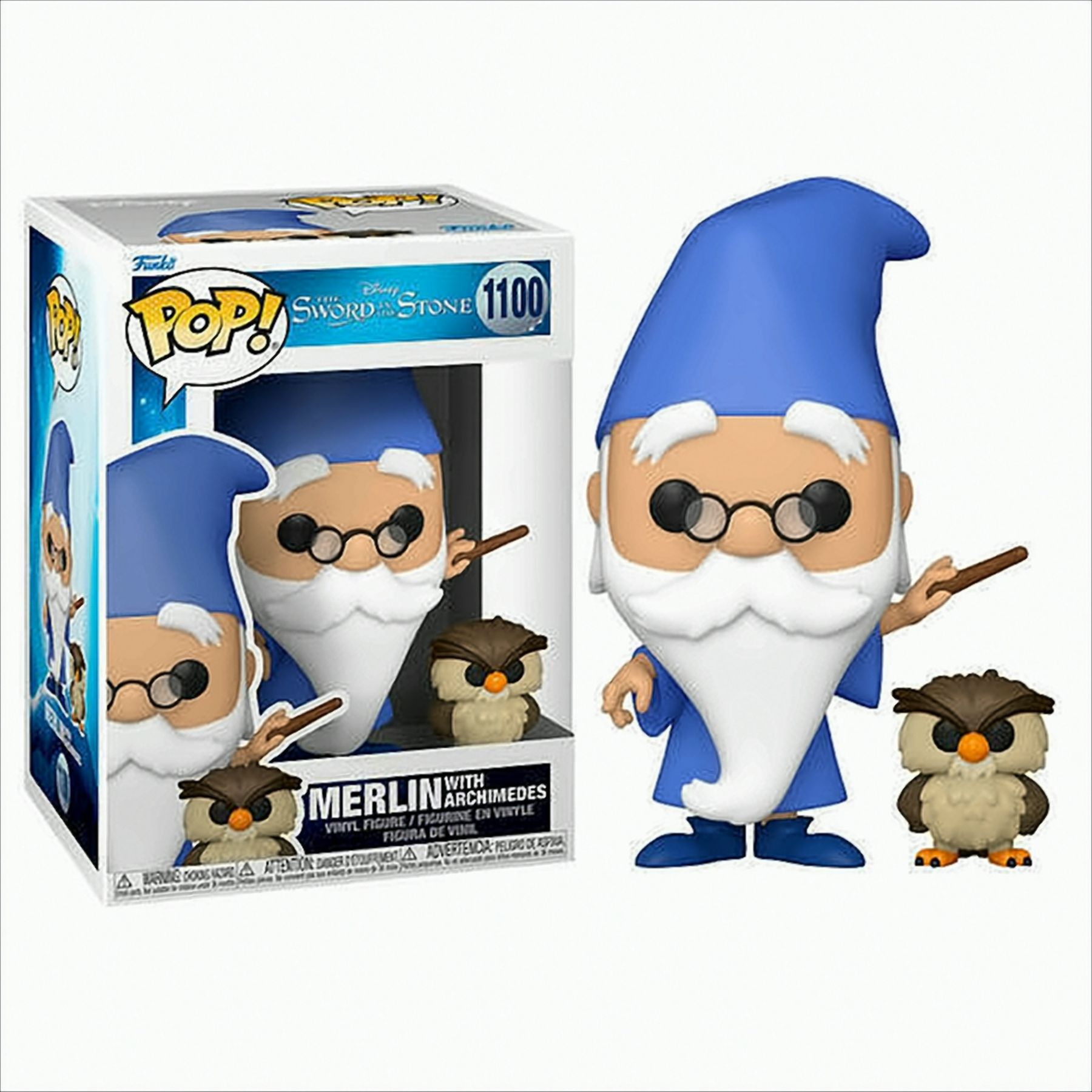 POP - Disney Sword in the Stone Merlin w/Archimedes
