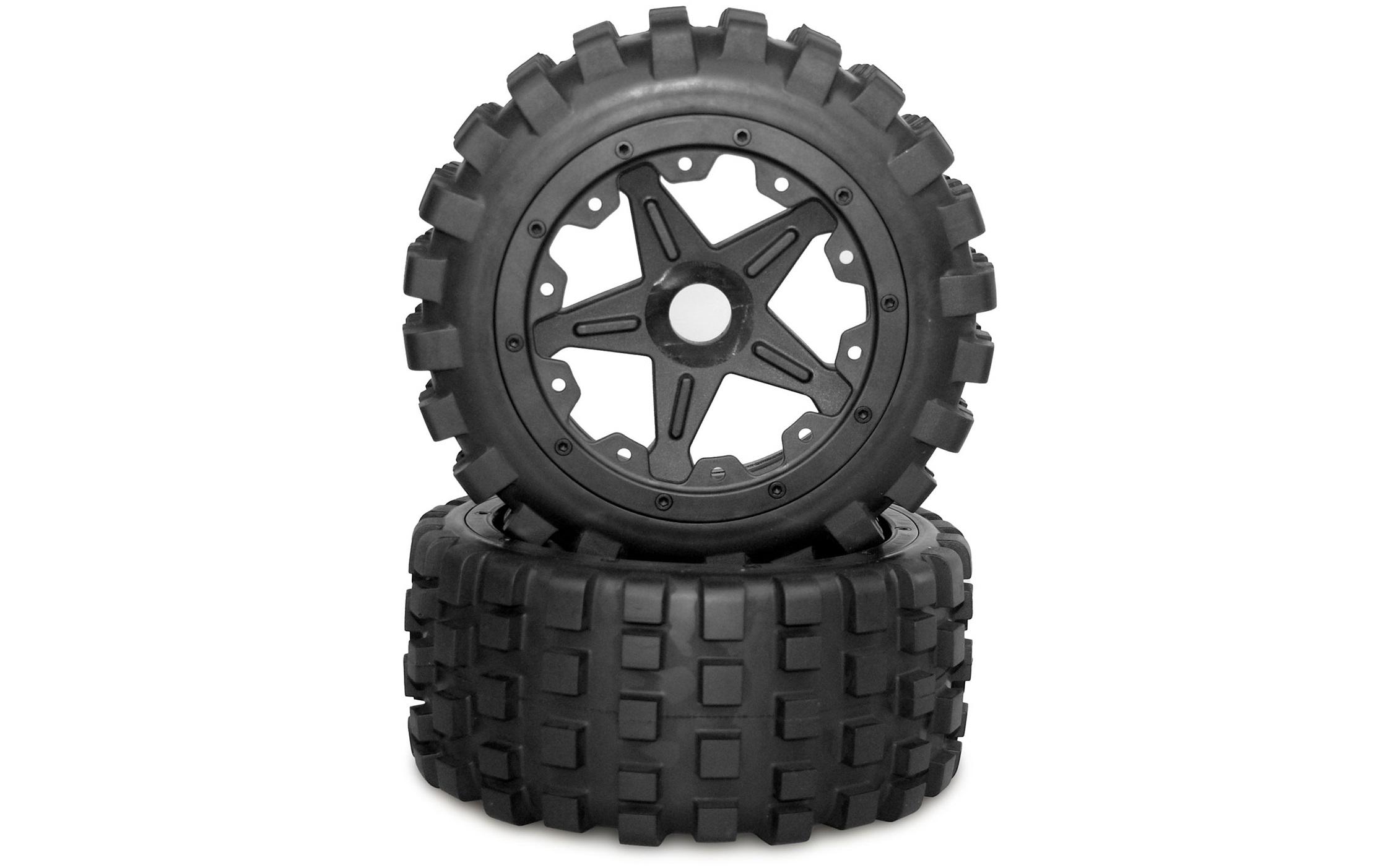 Kompletträder Pitbull X Evo Heck 2 Stück, 1:5Offroad-Pneu, 2 Stück