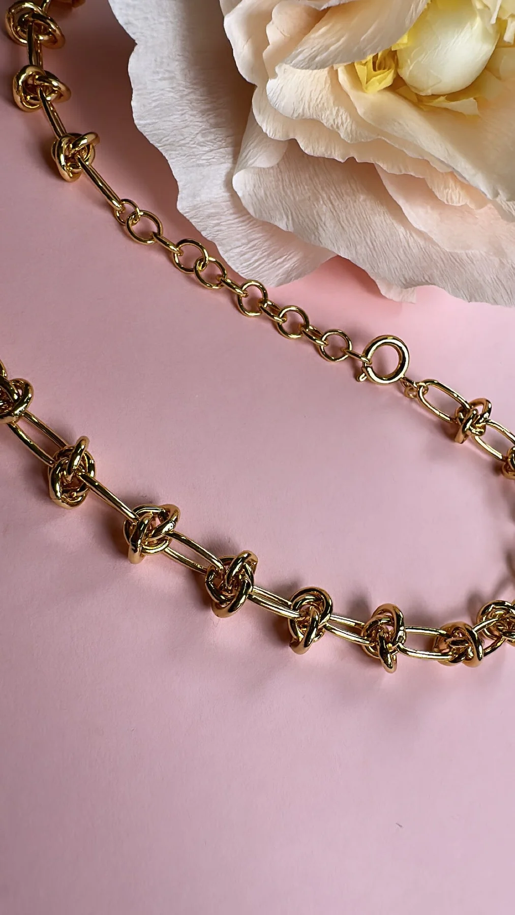 Mellow Moon Knot Rustic Necklace