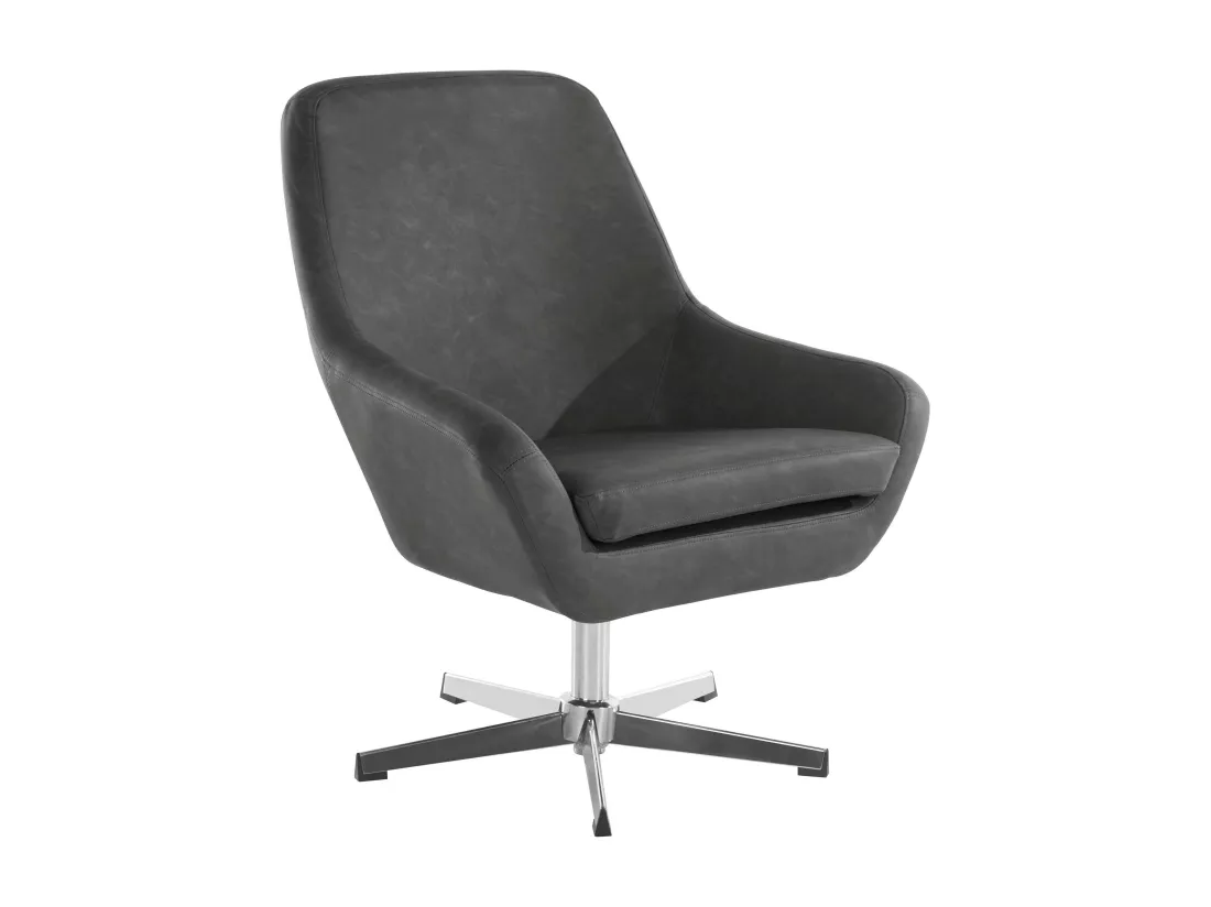 Naomi | Chaise d'appoint en PU gris