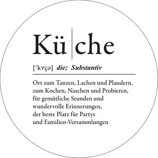 PRO ART Glasbild KÜCHE 20 cm