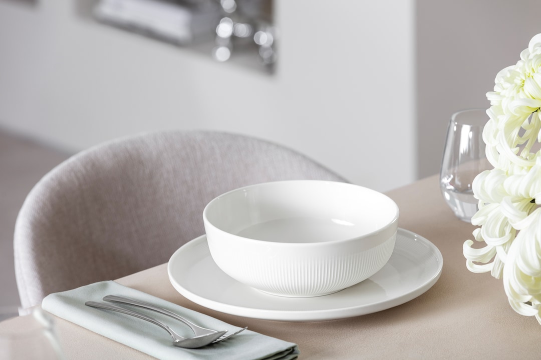 Villeroy & Boch Schüssel AFINA 19 cm Porzellan weiß