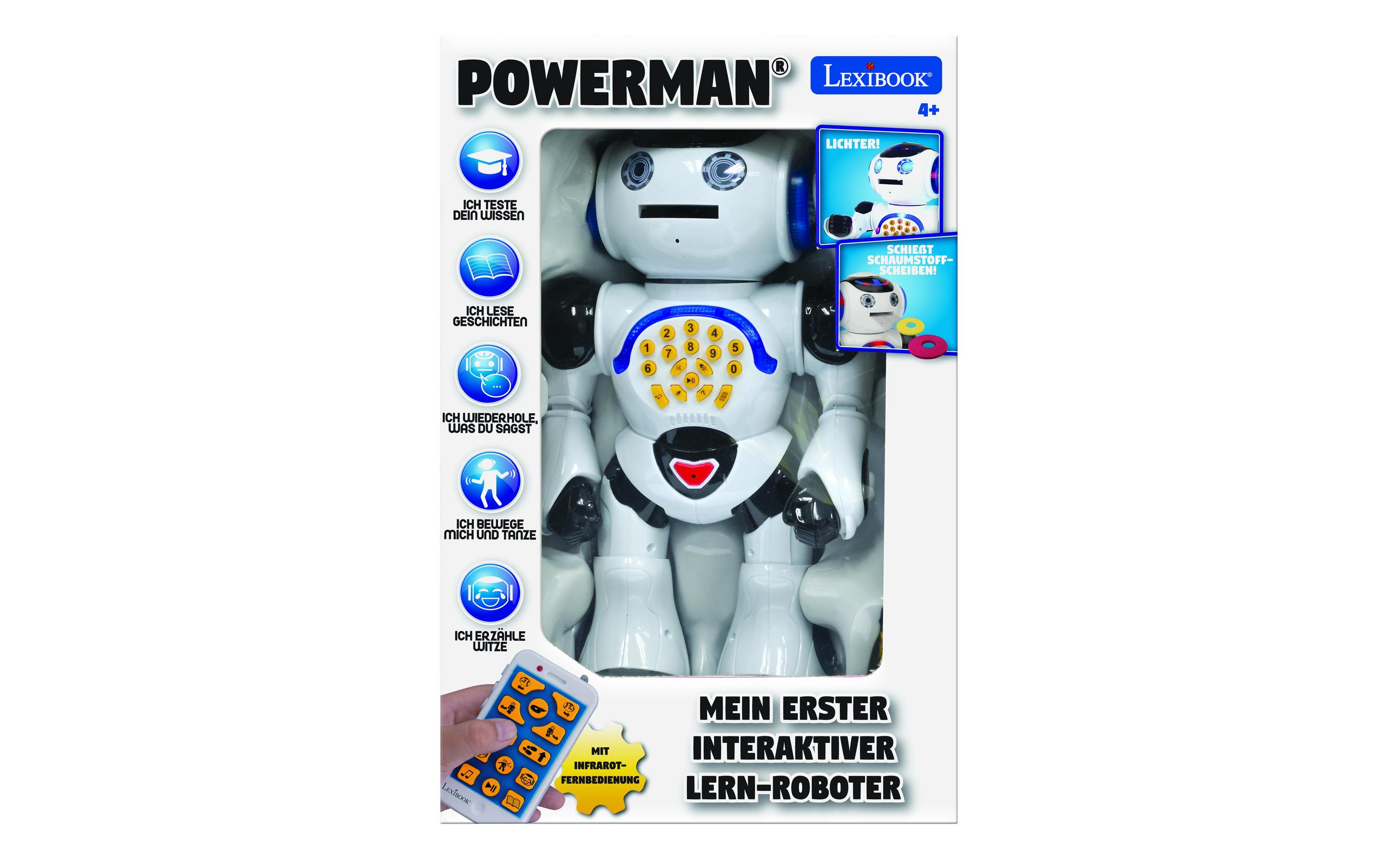 Powerman Roboter -DE-Interaktiver Roboter zum Spielen und Lernen mit Fernbedienung