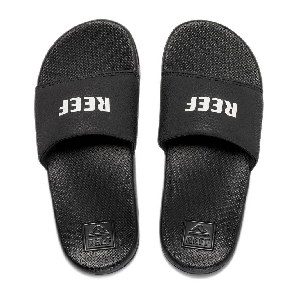 Reef Kids one slide badslippers zwart