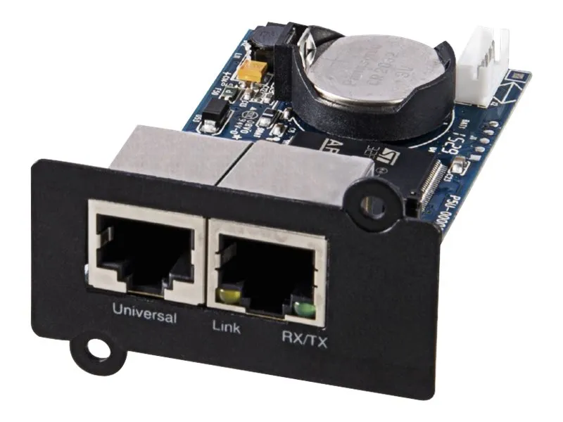 PowerWalker SNMP Card 2 - Adapter for fjernadministration - 100Mb LAN - 100Base-TX - for PowerWalker VI 1000 RLP, VI 2000 RLP, VI 3000 RLP
