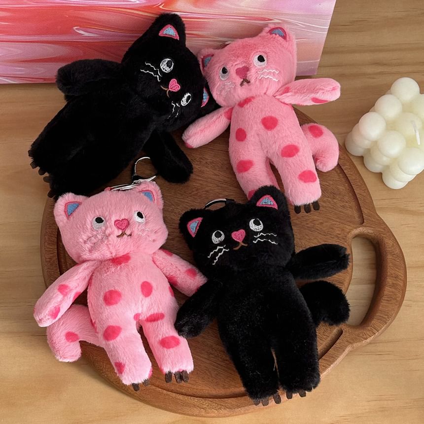 ZenlyHabit - Katten Chenille Tashanger Sleutelhanger