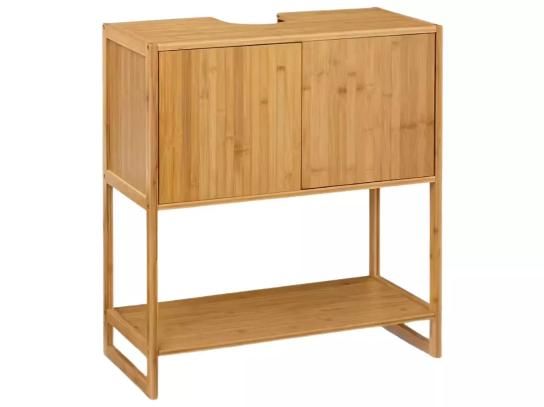 Meuble évier en bambou avec 1 niveau 80x69.6x33.5cm 7house