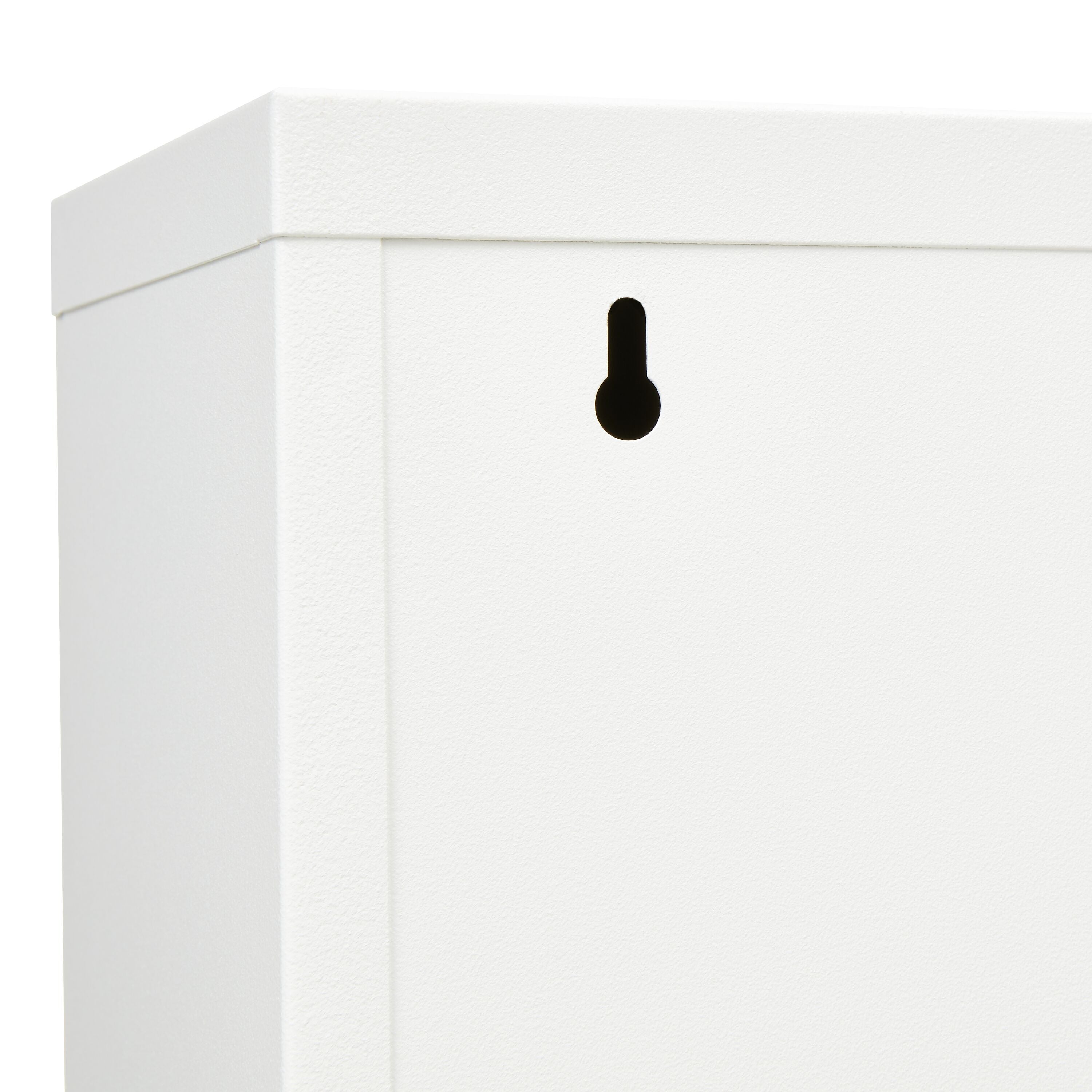 TOBEY Schuhkippe - Weiss / B: 50.0 cm x T: 15.0 cm x H: 170.0 cm