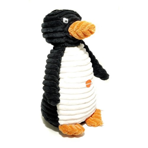 Brinquedo de pinguim para cães, branco/preto