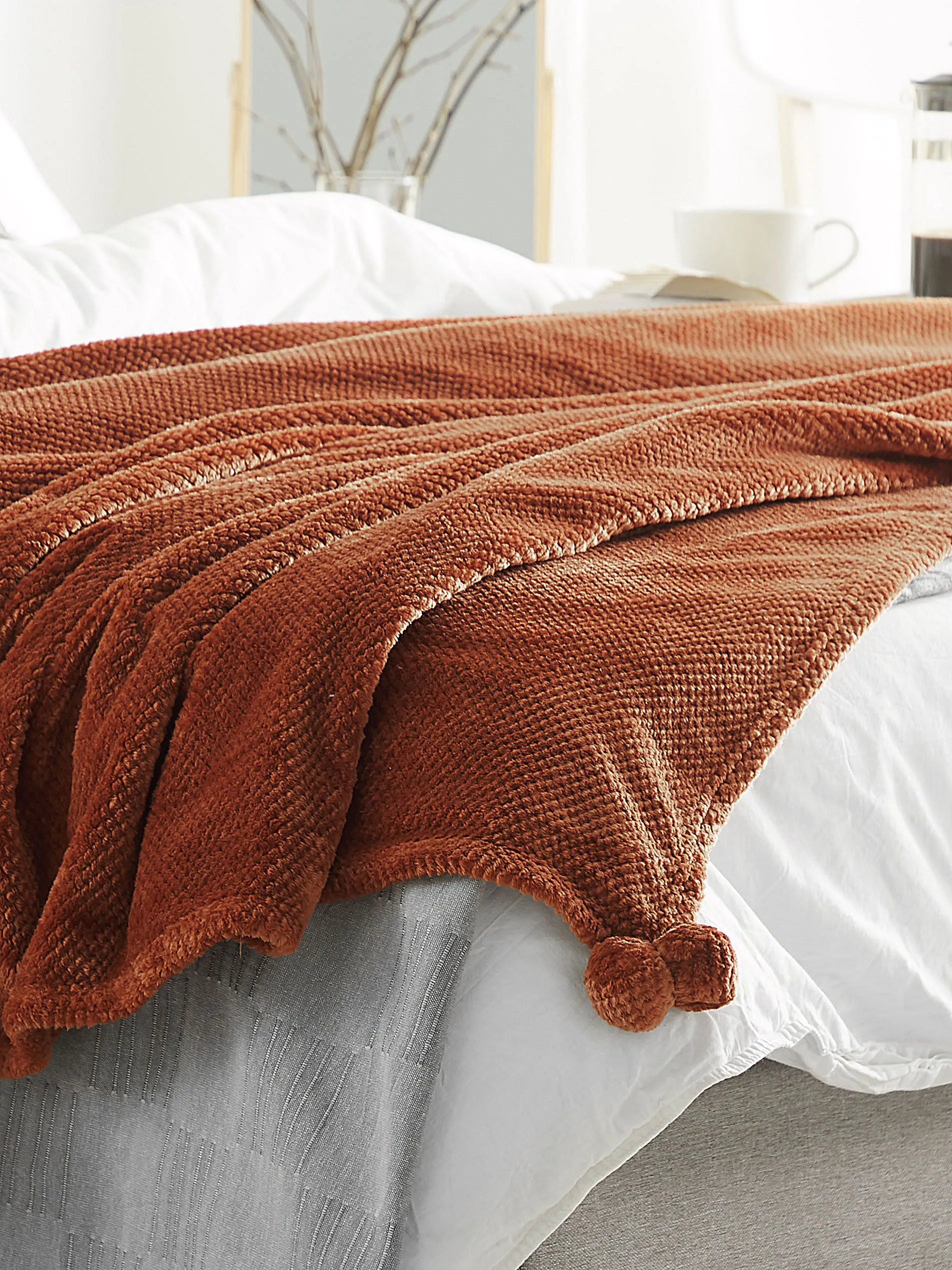 Plaid SAITLER 200 x 220 cm Goudbruin