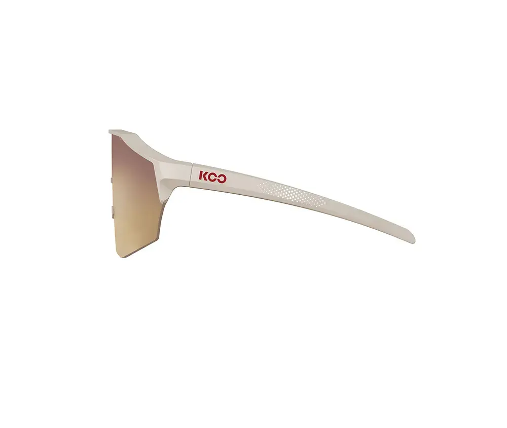 KOO ALIBI Sport Zonnebril Lichtbruin met Sunrise Mirror Lens