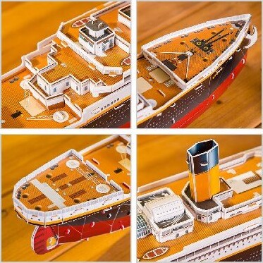Revell 3D Puzzle - Rms Titanic Med Led - 266 Brikker - 87 CM