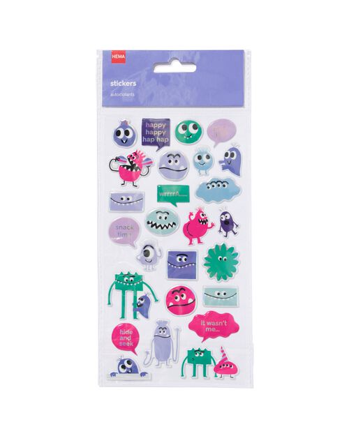 autocollants puffy monsters