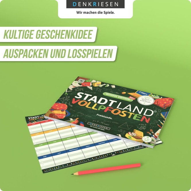 Stadt Land® Vollpfosten - School Edition