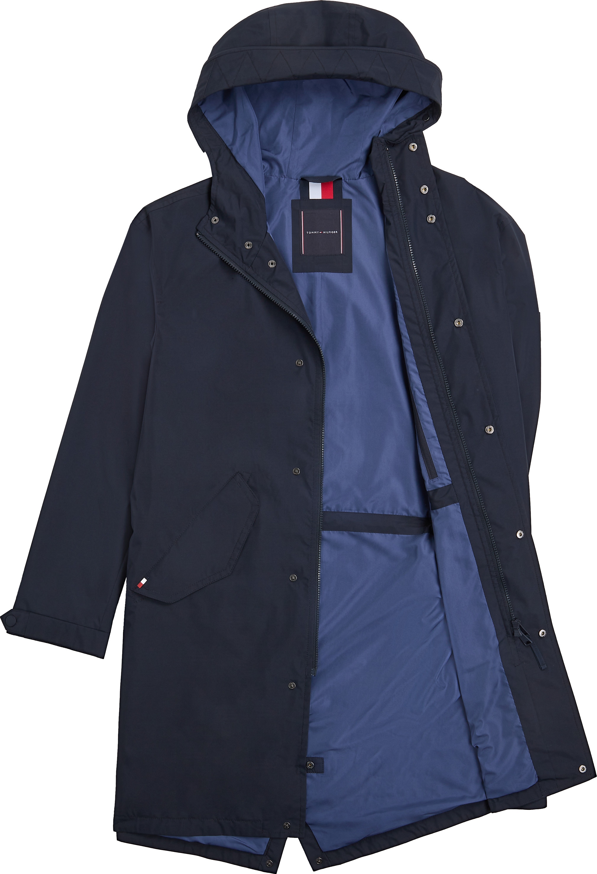 Tommy Hilfiger Parka »PACKABLE PARKA« mit Kapuze Winterjacke, Outdoorjacke oversize, feste Kapuze, wasserabweisend, Reg