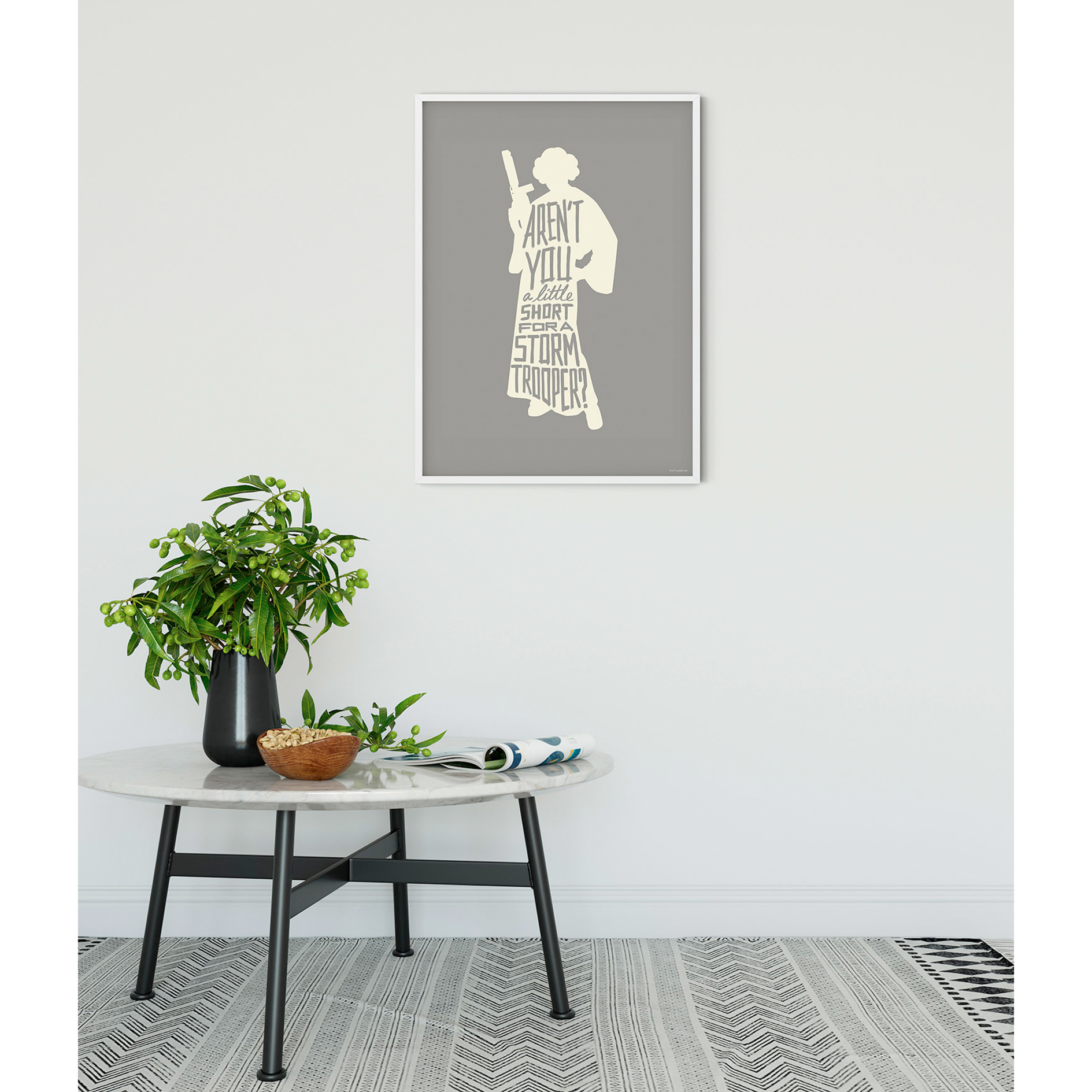 Wandbild STAR WARS SILHOUETTE QUOTES - 50x70 cm