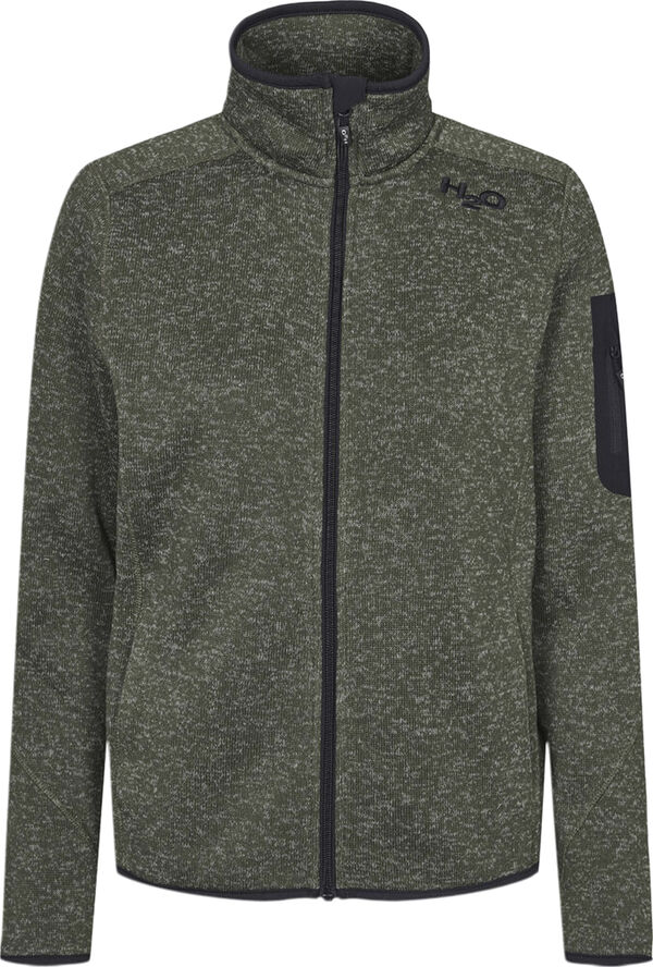 H2O Melvin Knit fleecetrøje Grøn