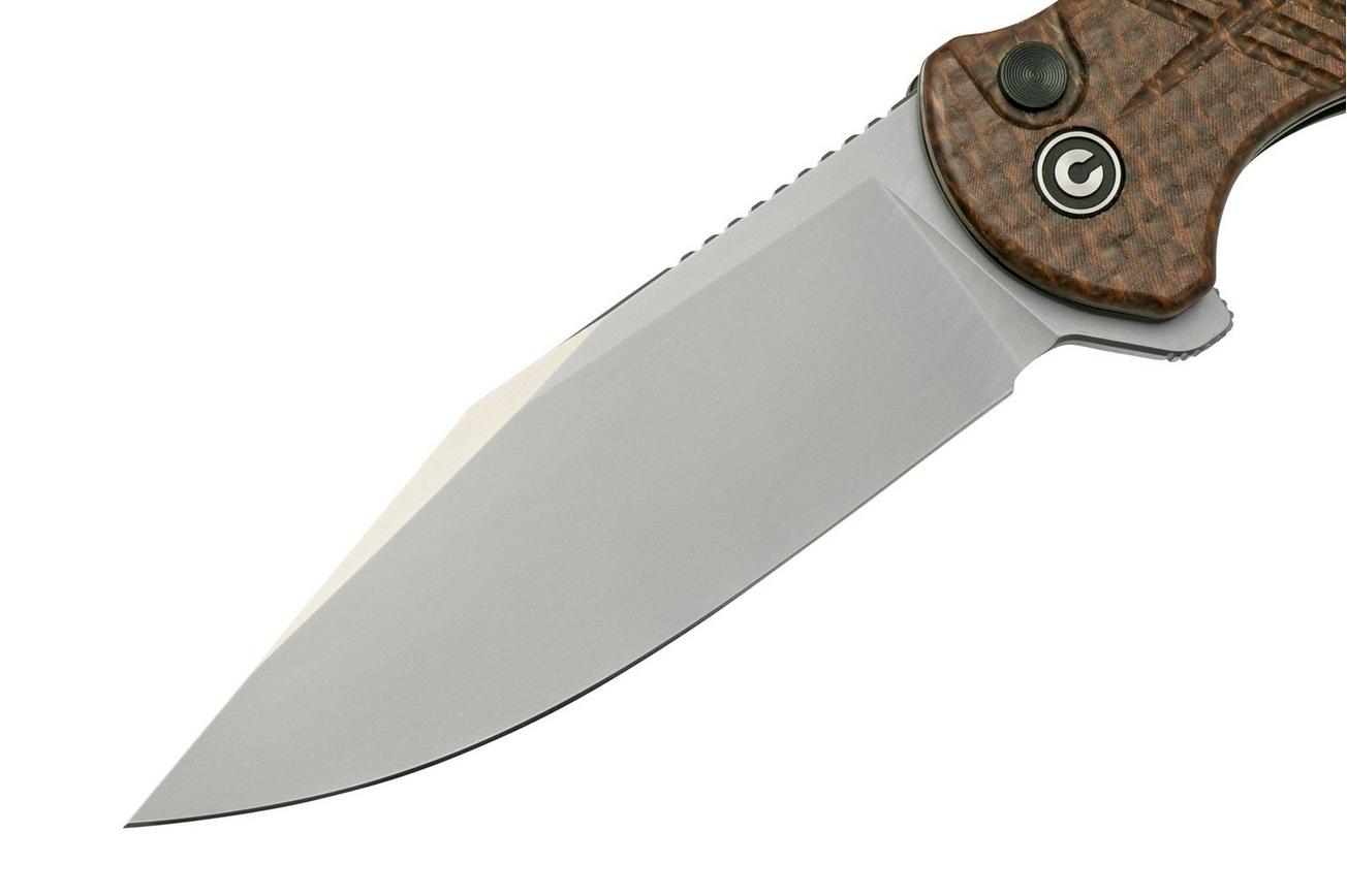 Civivi Cogent C20038D-6 Brown Micarta Coarse, zakmes