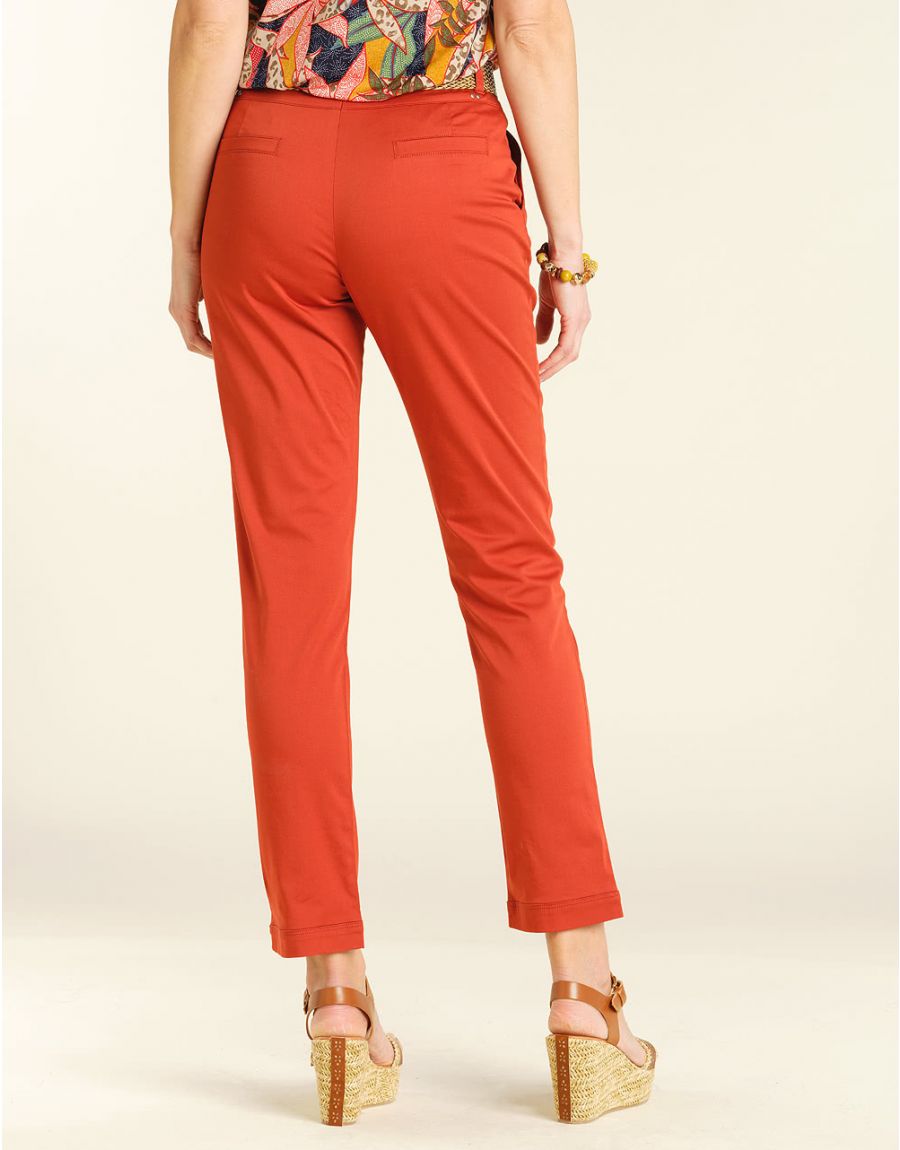 Pantalon 7/8e terracotta