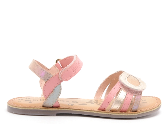 Kickers nu pieds enfant disposa rose