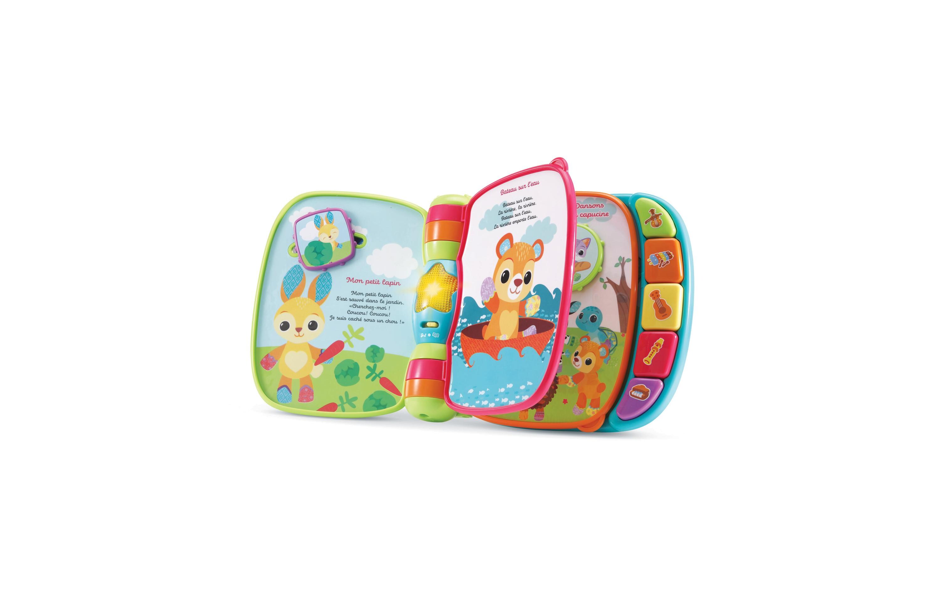 Musikspielzeug Livre enchanté des Baby loulous bleu -FR-Lädt zum Spielen, Zuhören und Mitsingen ein
