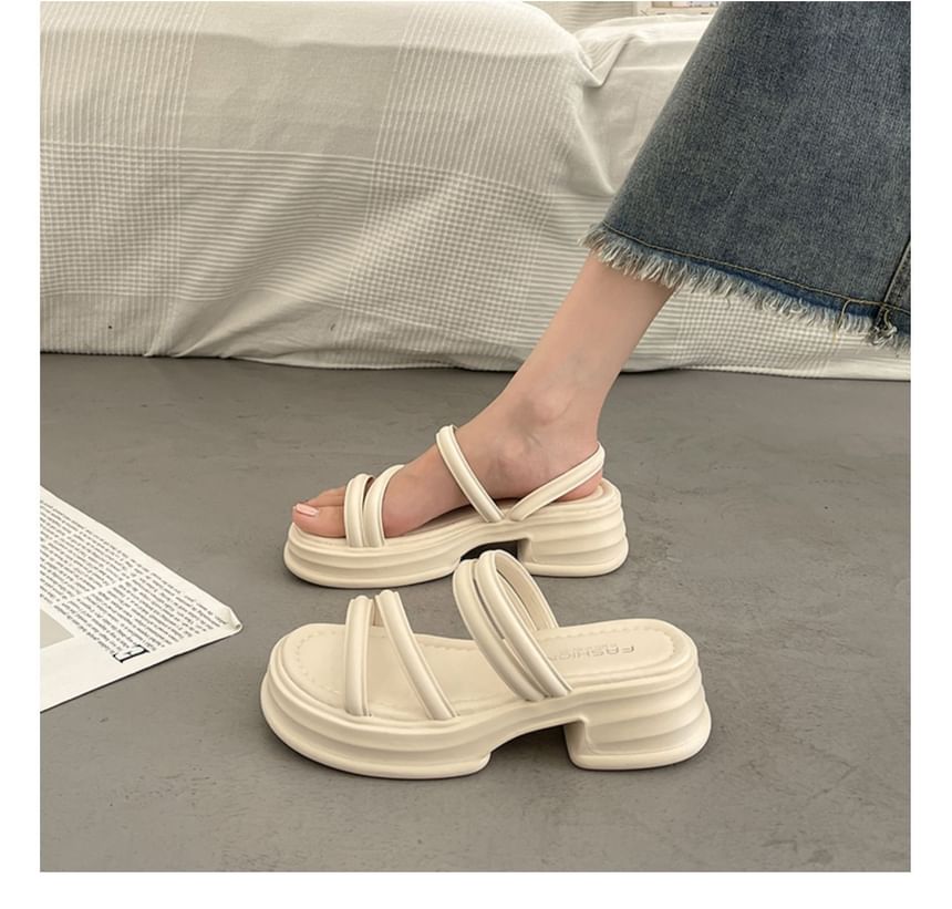 Anran - Platform Slide Sandalen