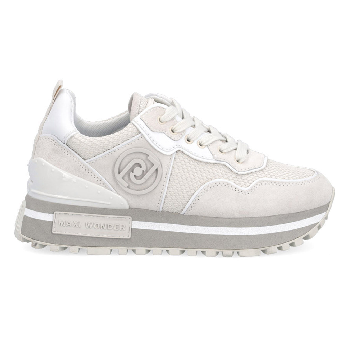 Liu-Jo Sneakers en Cuir Puri blanc/argenté