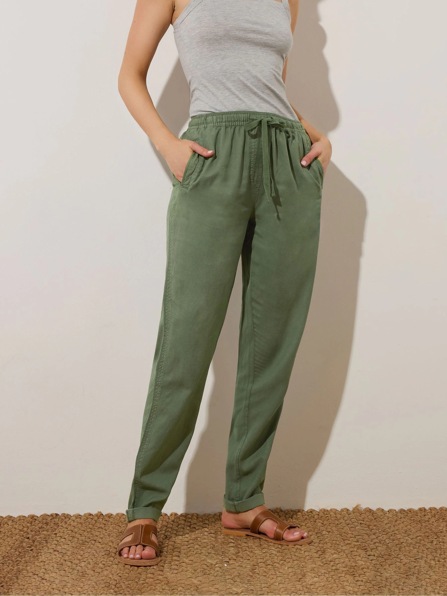 Groen - Long Tall Sally Lyocell Blend Joggers
