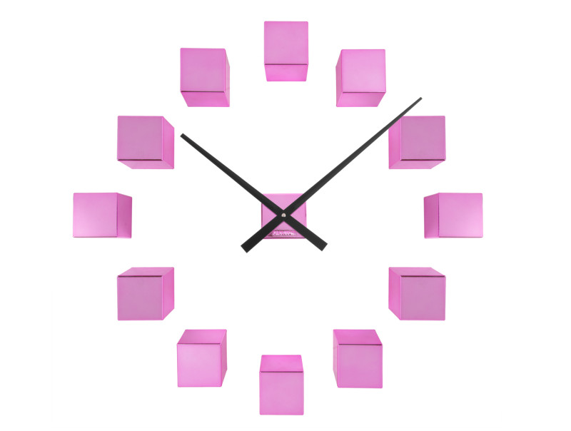 Wall Clock DIY Cubic Metallic KA5974DG Metallic green