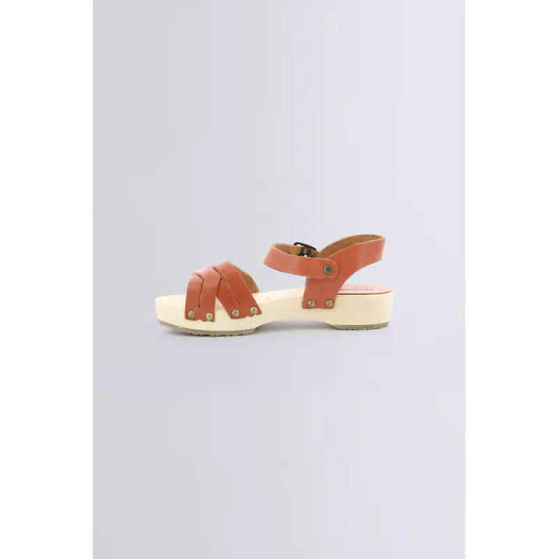 SOLAR CAMEL BRIQUE SANDALES Cuir Fille