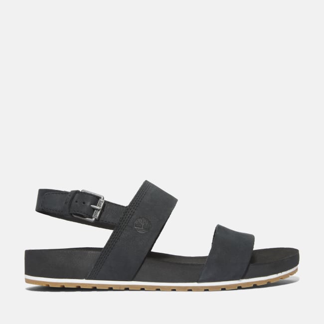 Sandalo a Doppia Fascia Malibu Waves da Donna in                colore nero