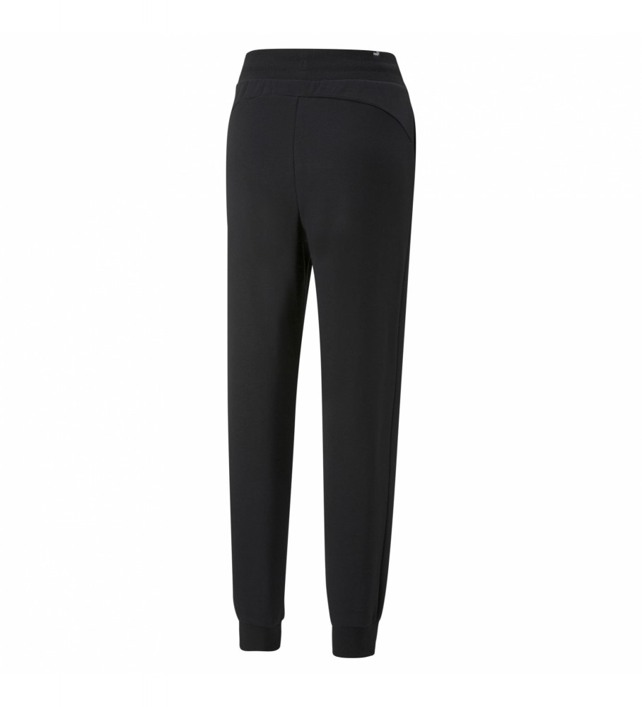 Calça cano alto Puma com bordado, preta