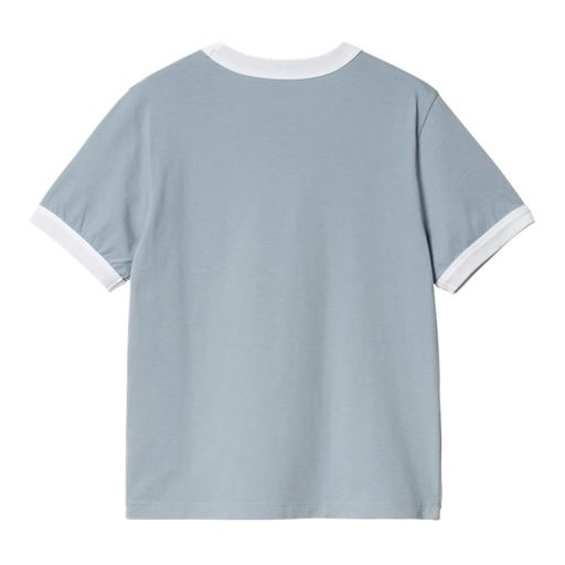 Carhartt WIP W' I'll Be There T-shirt, Frosted Blue (Heavy Stone Wash), L