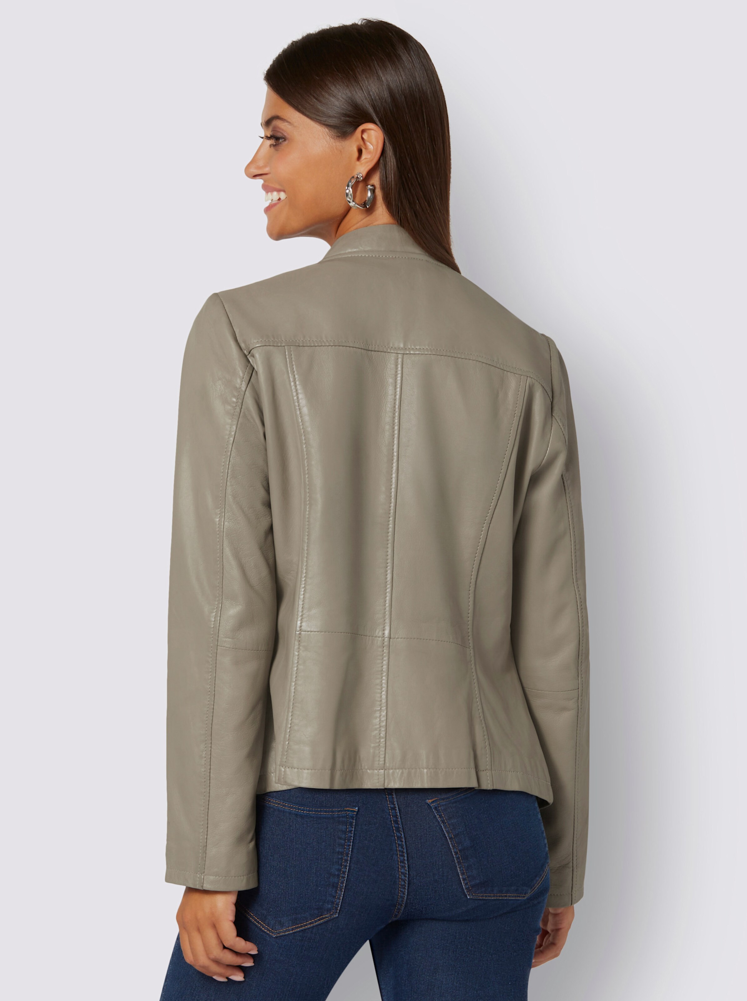 Leder-Blazer