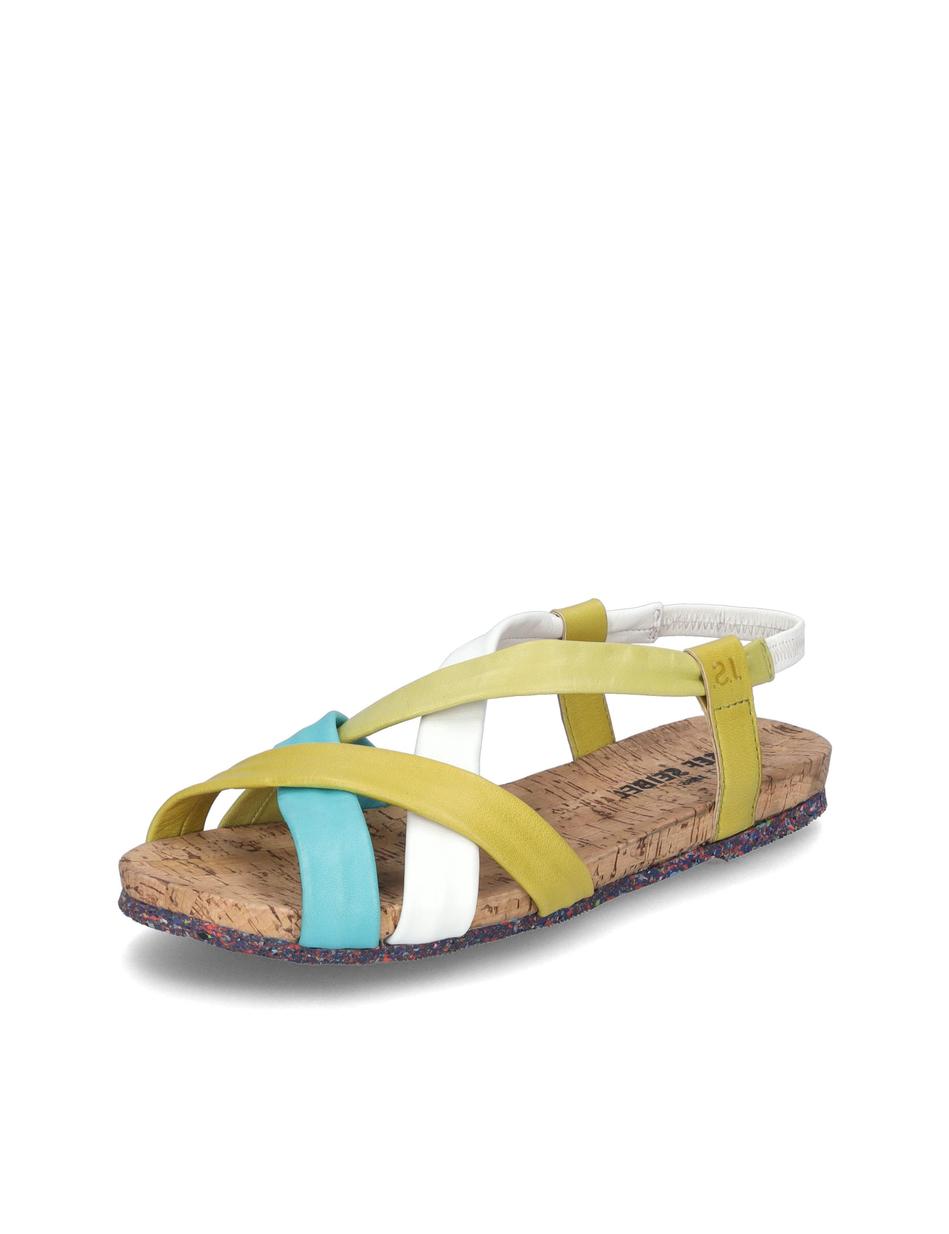 Sandale Henriette 01, gelb-multi