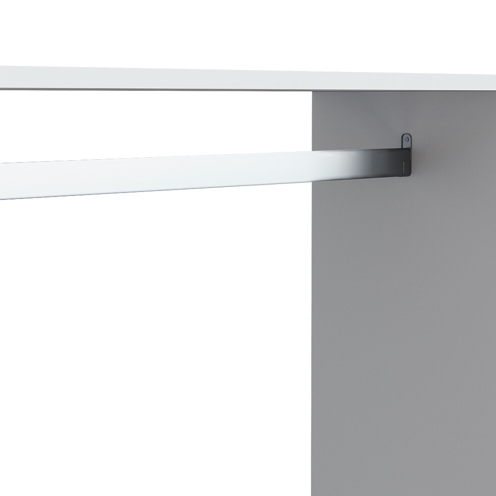Vicco Garderobe Kleiderschrank Kleiderstange Sydney Weiß rollbar offen Fach