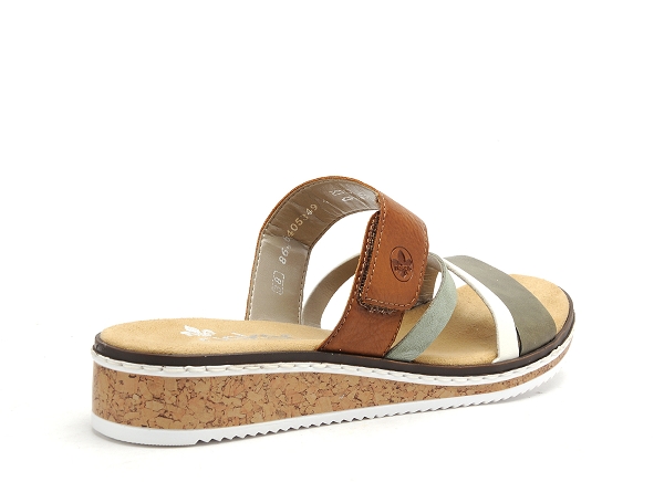 Rieker mules et sabots plats femme v3652 multicolore