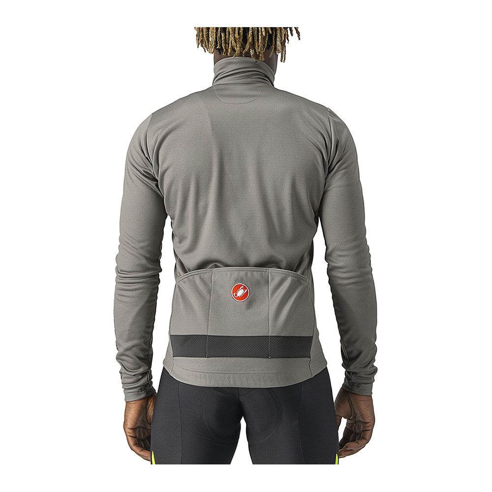 Castelli PURO 3 FZ - Maillot Homme nickel gray/black reflex