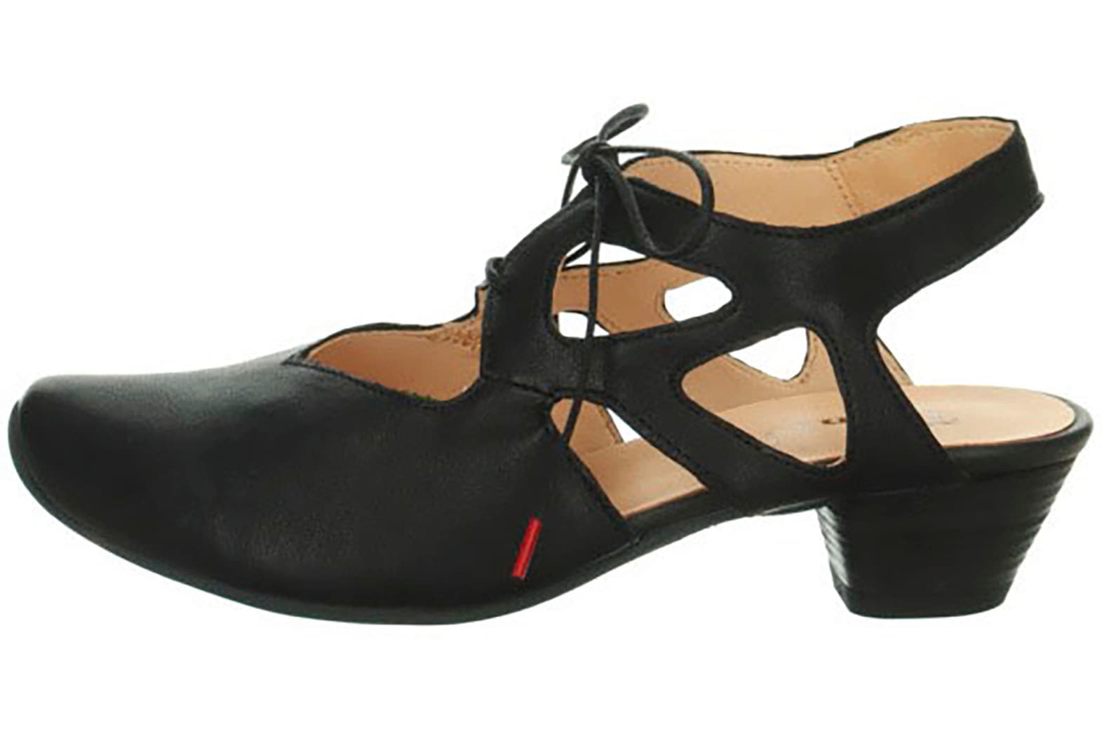 Think! Slingpumps »DAMEN«  , Schnürpumps, Sommerschuh, Trichterabsatz, mit feiner Musterung