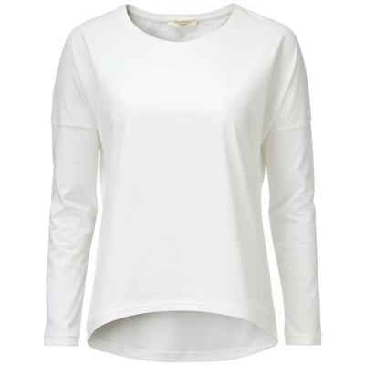Damen-Strickpulli Baumwolle, Weiß