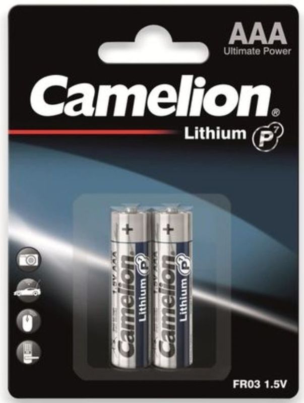 Camelion - P7 AAA - Batterijen - 2 Stuks - Lithium - 1.5V