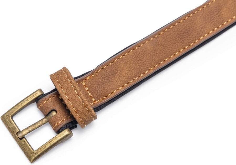 Beeztees hondenhalsband Balacron Ax bruin 31-39 x 2 cm
