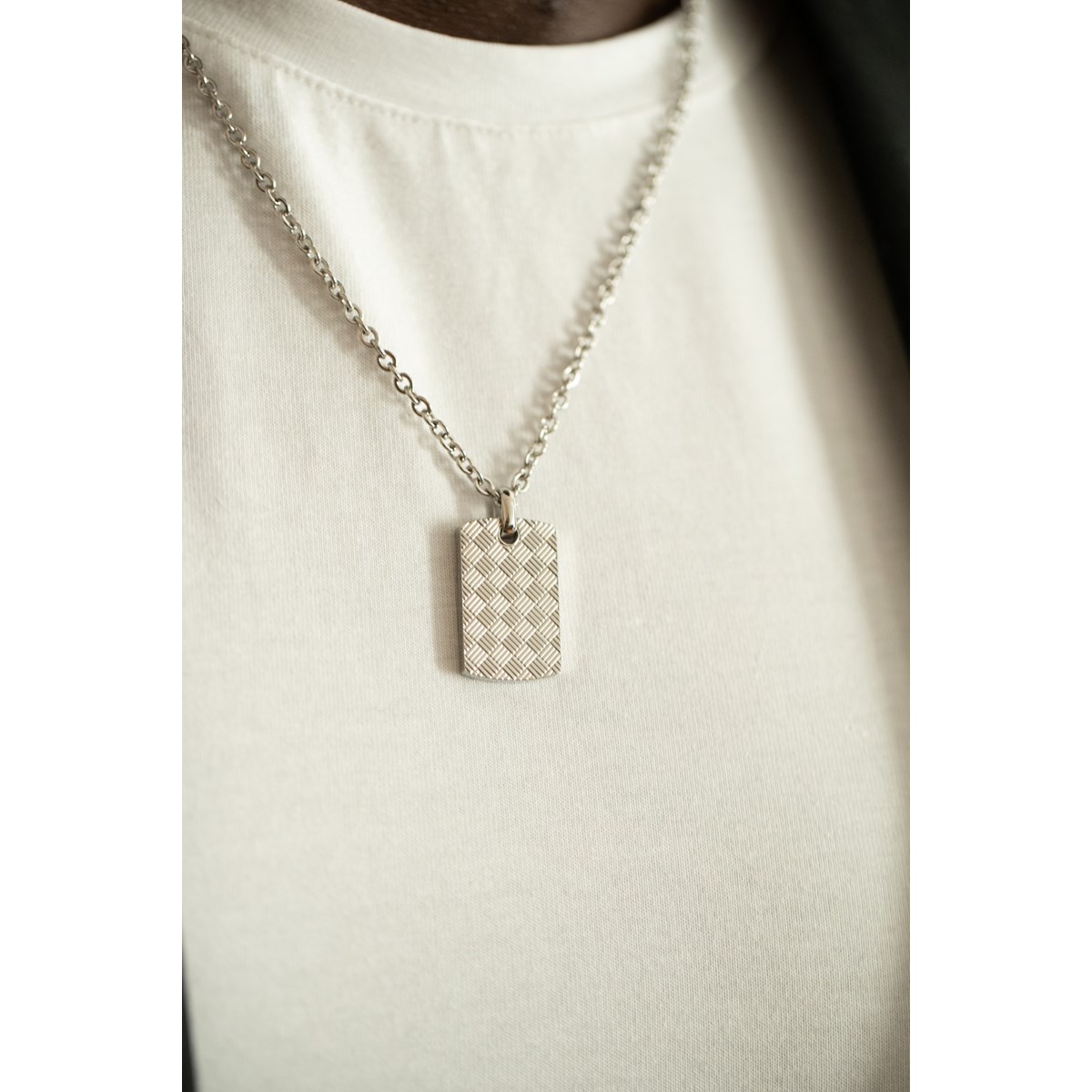 Collier mono-motif Gior en Acier 316L