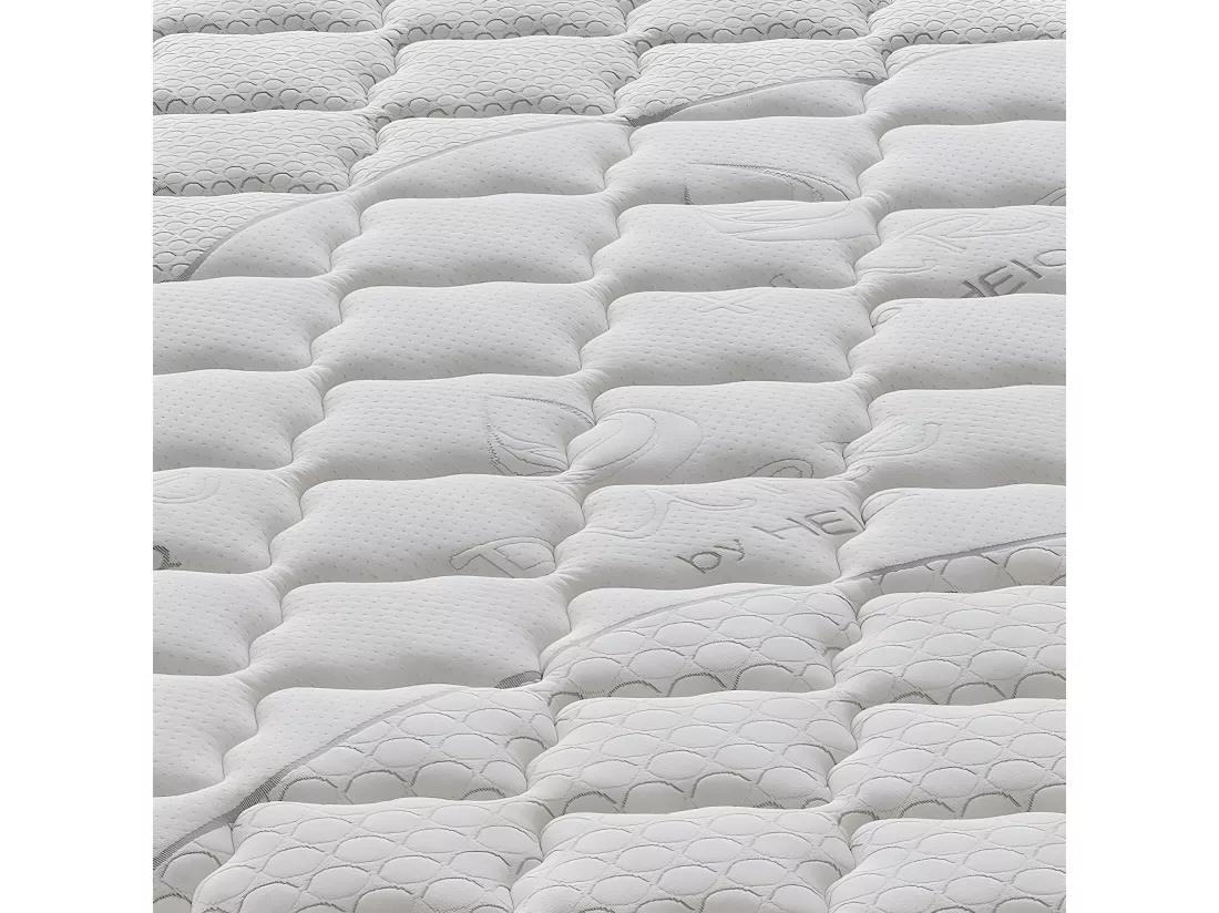 Matelas 1600 ressorts ensachés et mousse à mémoire à 9 zones - 25cm de hauteur 140x190 cm