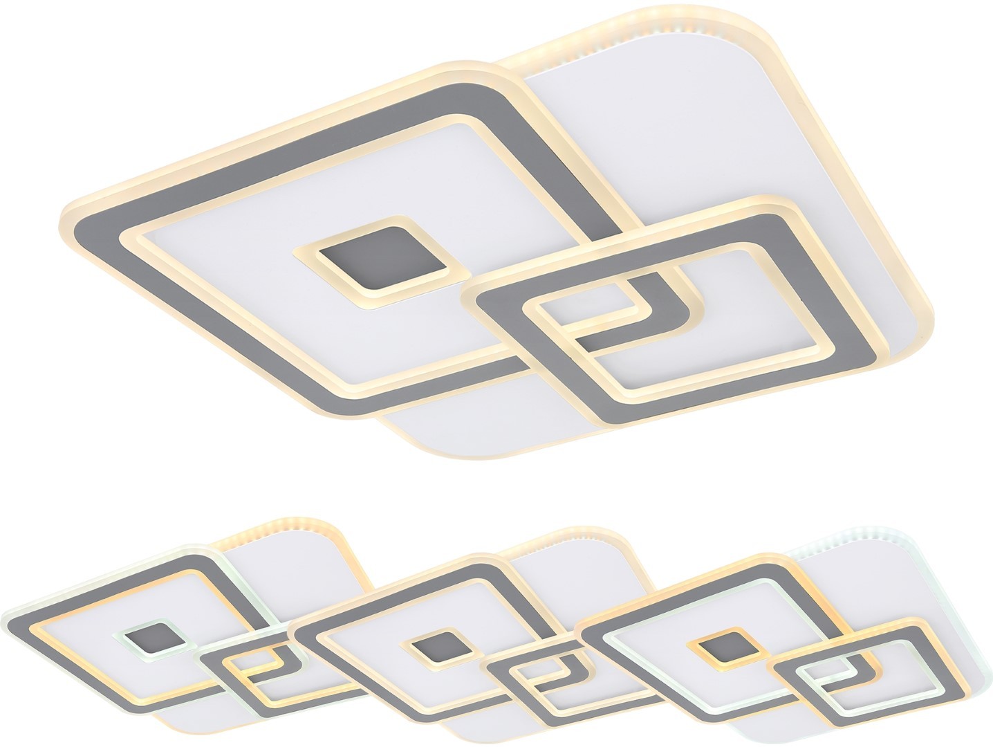 LED-Deckenleuchte - weiß - Smart Home - dimmbar