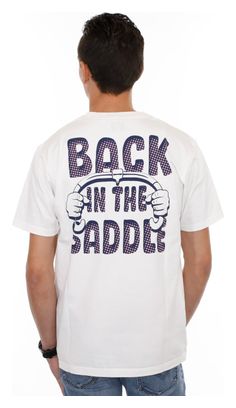 T-Shirt LeBram Back In The Saddle Blanc