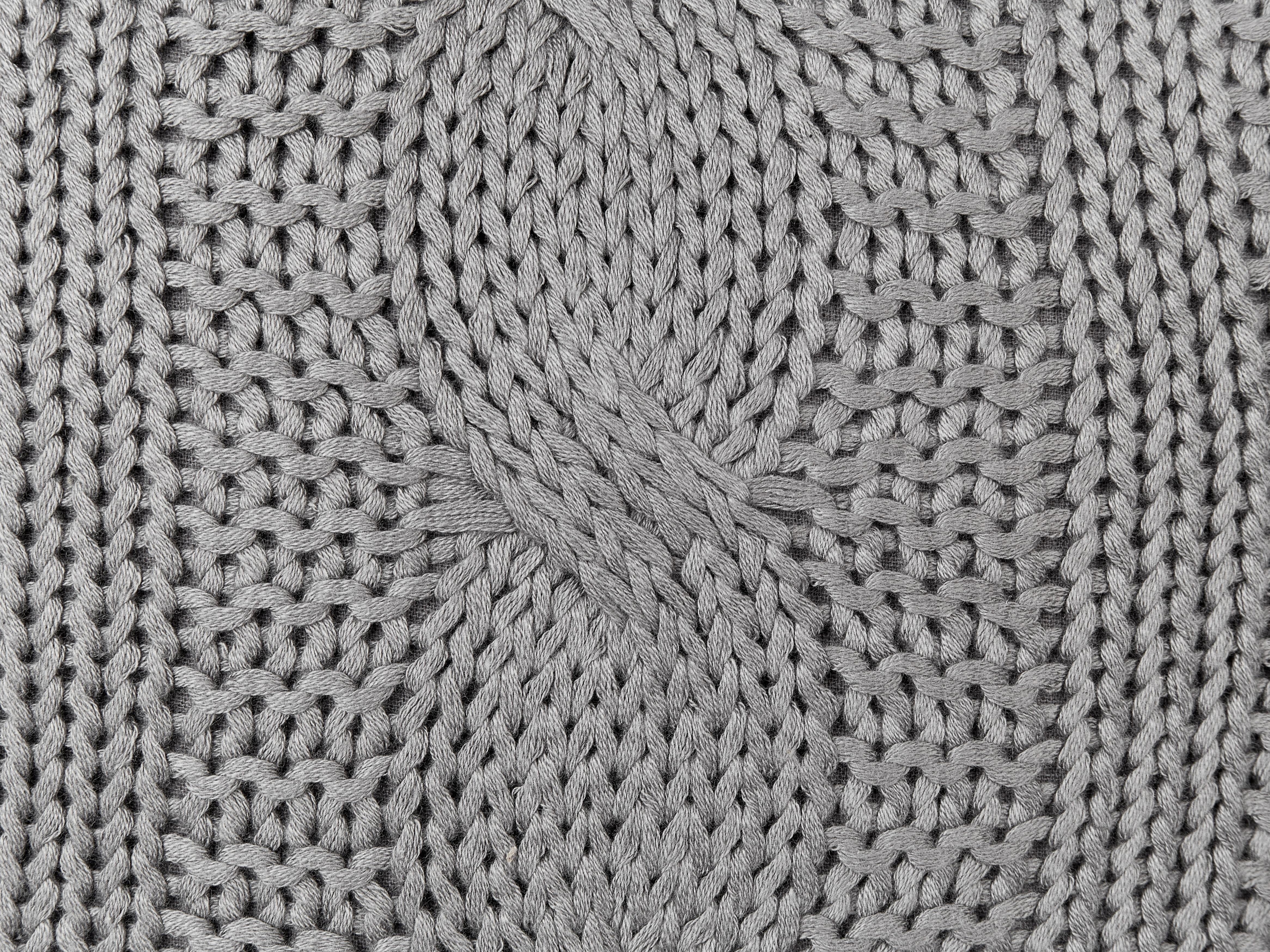 Set van 2 sierkussens CONSTYLIS Katoen 45 x 45 cm Donkergrijs effen